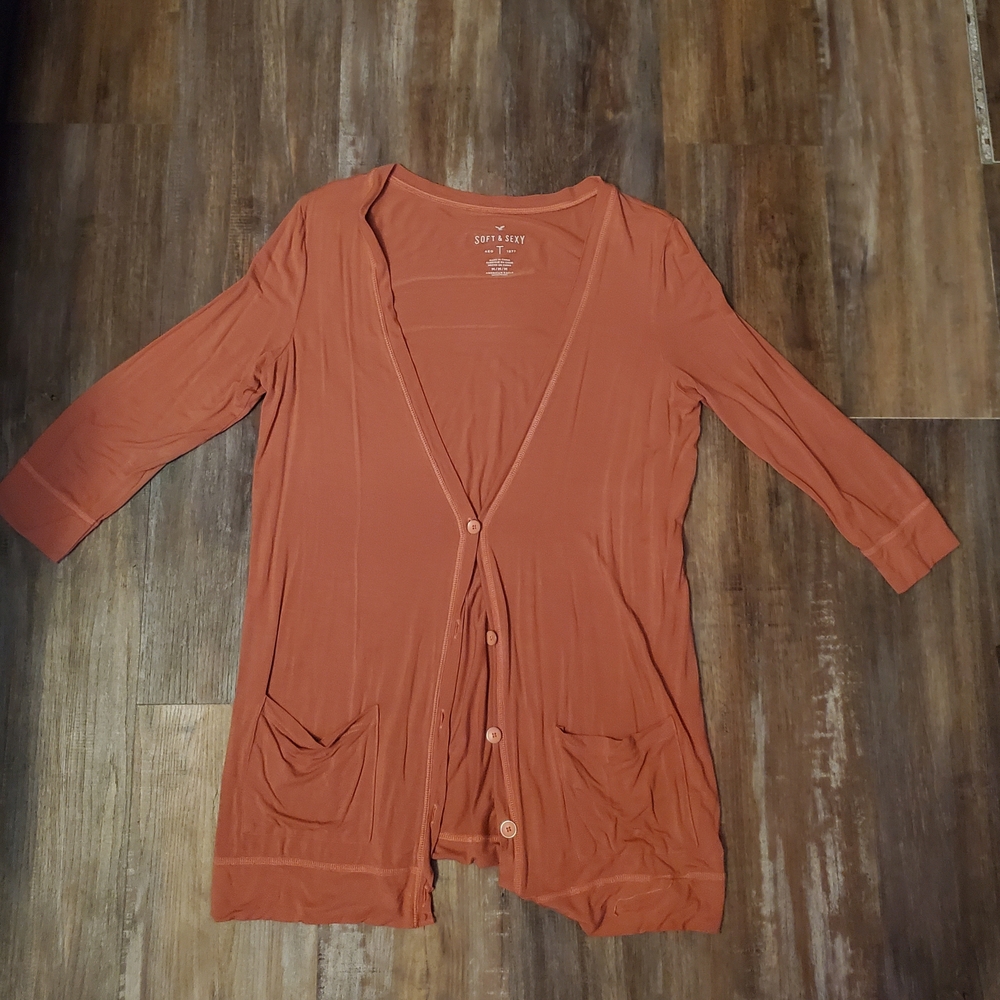 Orange Cardigan